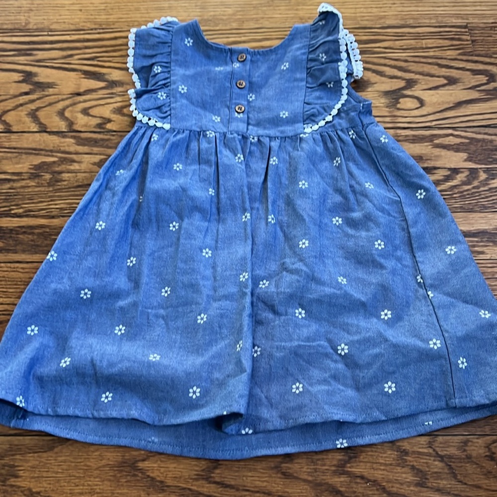 Blue Ruffle Dress - Picture 2 of 2